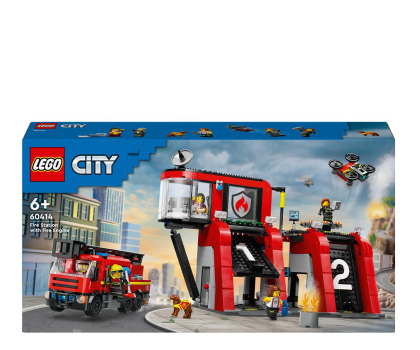 Klocki LEGO® LEGO City 60414 Remiza strażacka z wozem strażackim